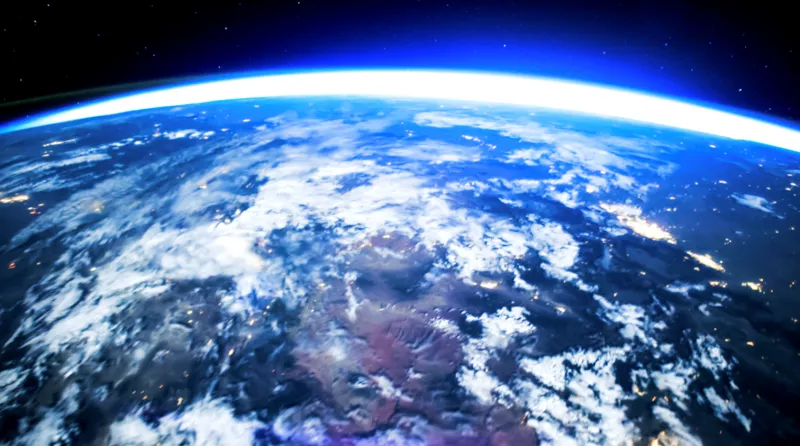 Earth view closeup